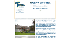 Desktop Screenshot of mazeppabayhotel.co.za