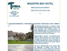 Tablet Screenshot of mazeppabayhotel.co.za